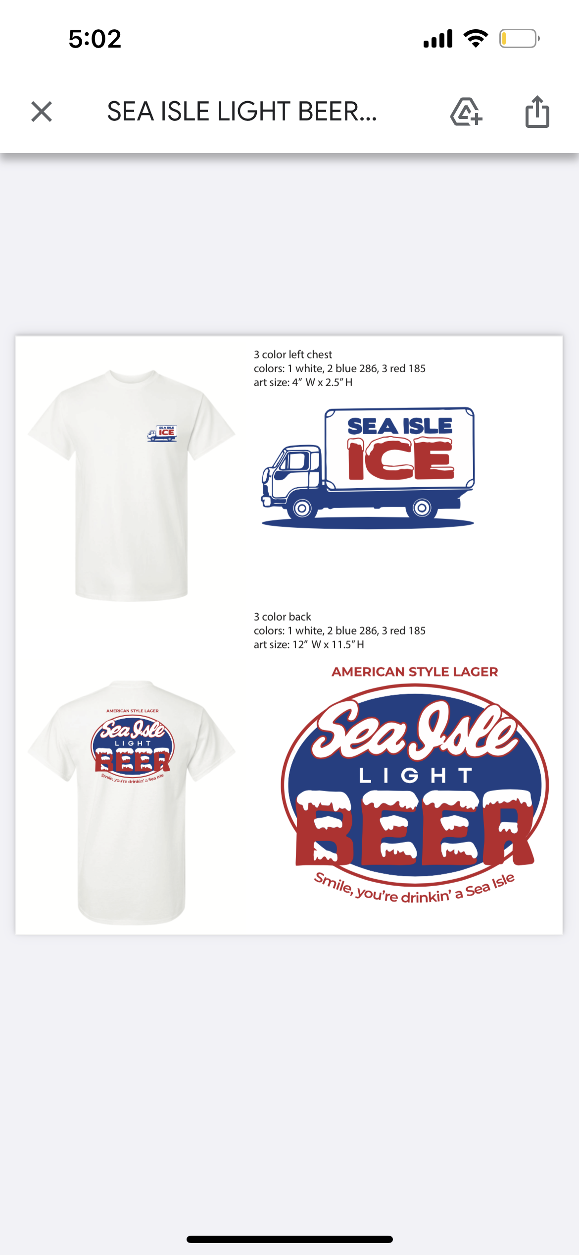 Sea Isle Light Beer T-Shirt