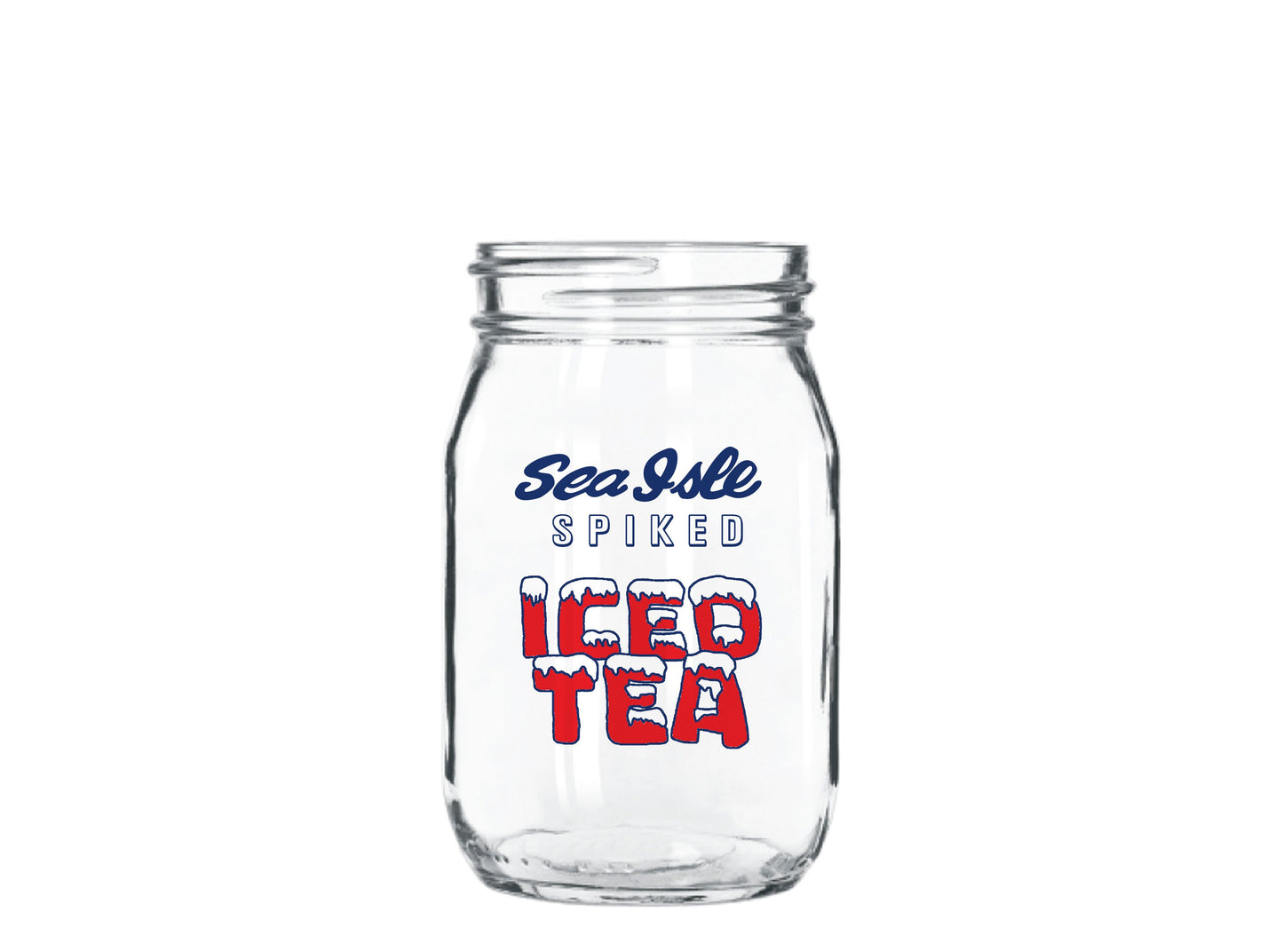 Sea Isle Spiked Iced Tea Mason Jar