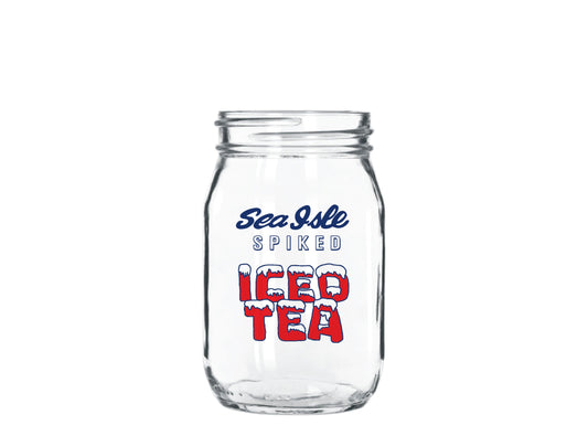 Sea Isle Spiked Iced Tea Mason Jar